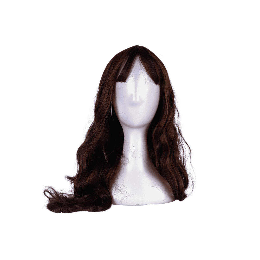 Brown straight 32" synthetic cap wig - 1BR32CPST01 - Image 2