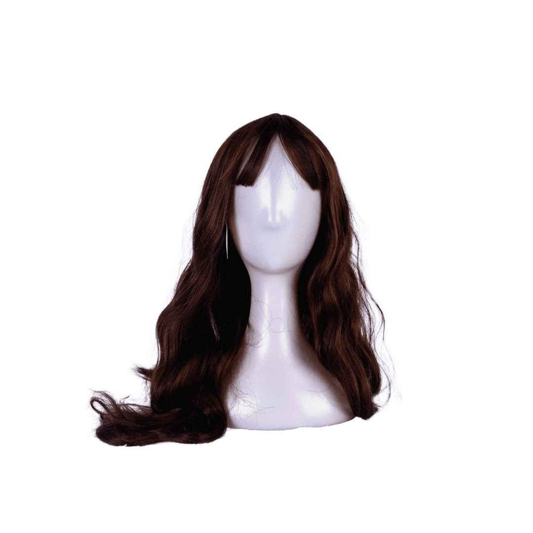 Brown straight 32" synthetic cap wig - 1BR32CPST01 - Image 3