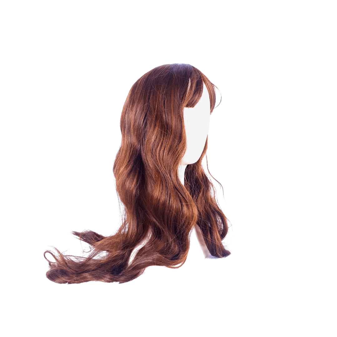 Brown straight 32" synthetic cap wig - 1BR32CPST01 - Image 4