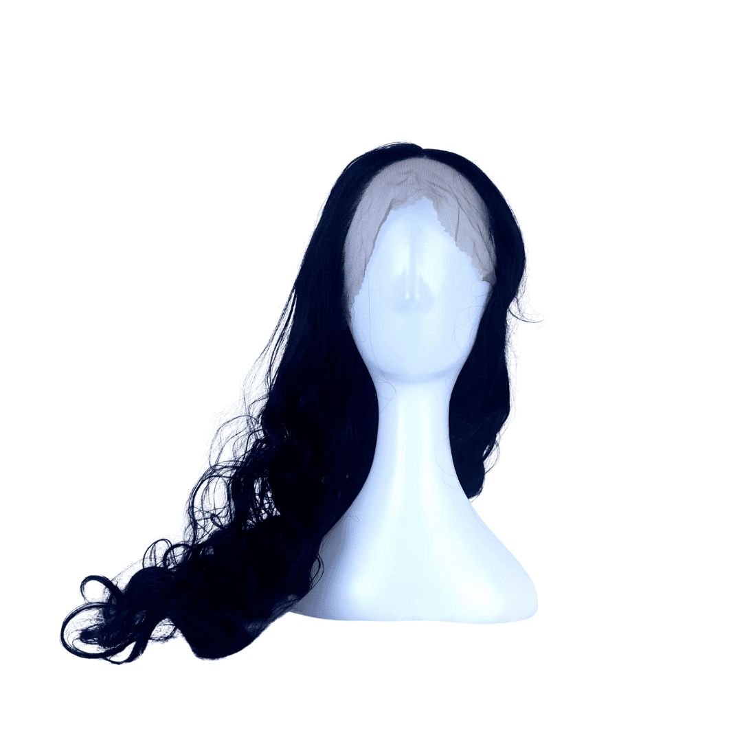 Black Wavy 32" Lace Front Wig - 1BL32LFWA01 - Image 2
