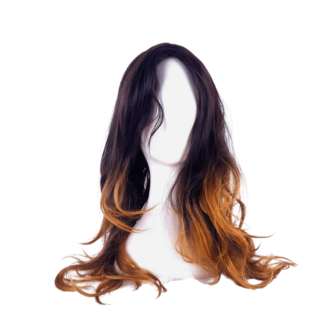 Brown Straight 22" Multicolor Synthetic Cap wig - 1BR22CPST01MC - Image 2