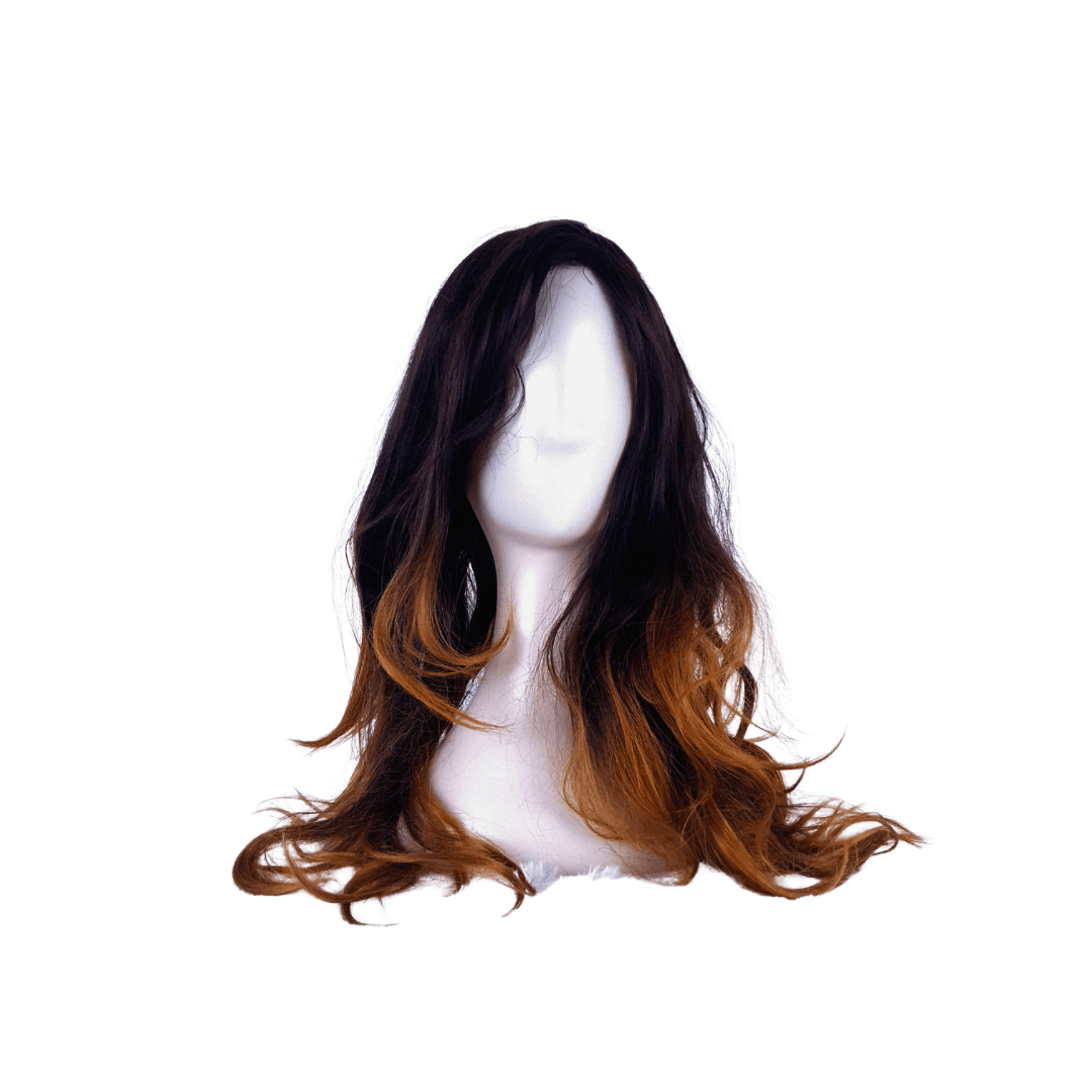 Brown Straight 22" Multicolor Synthetic Cap wig - 1BR22CPST01MC - Image 3