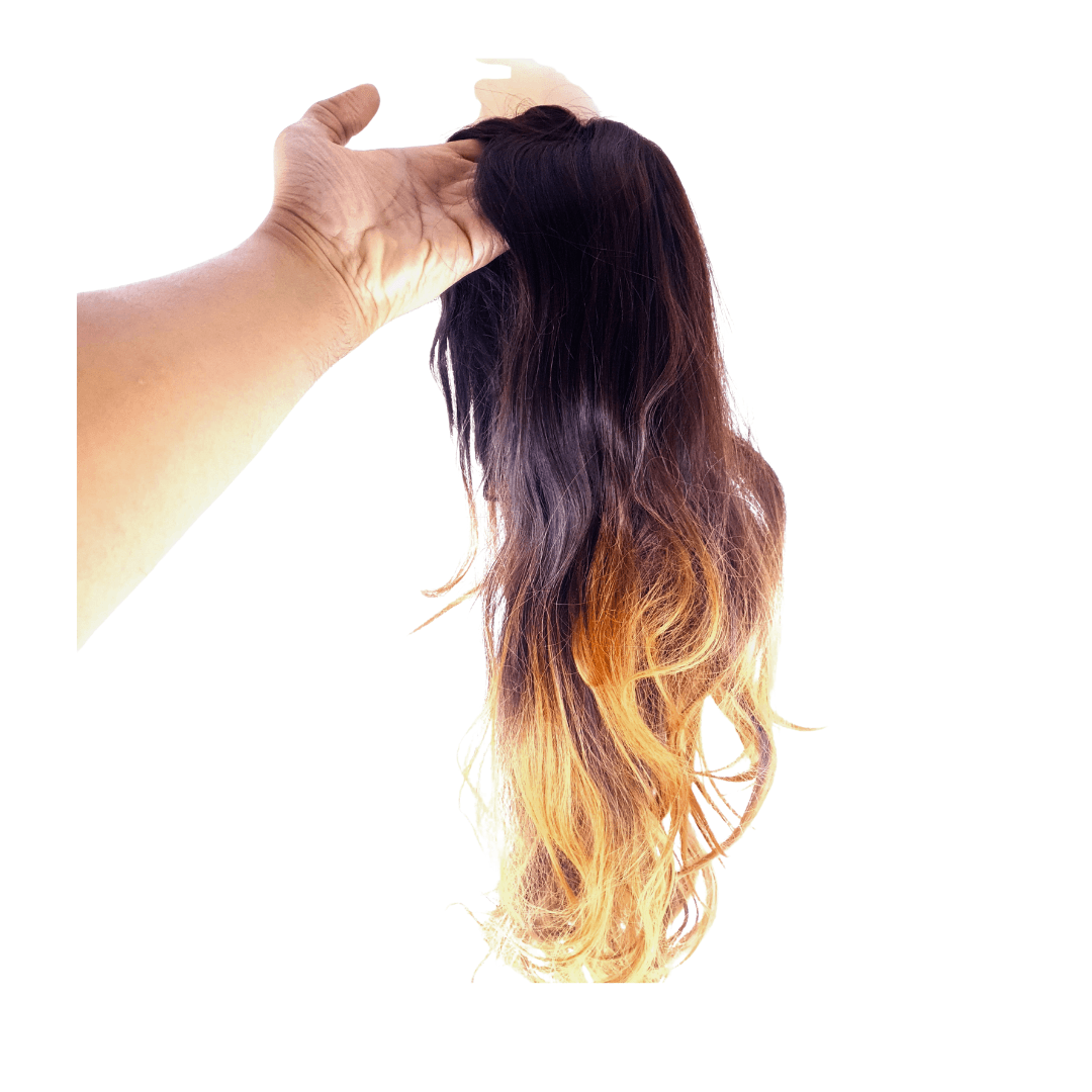 Brown Straight 22" Multicolor Synthetic Cap wig - 1BR22CPST01MC - Image 5