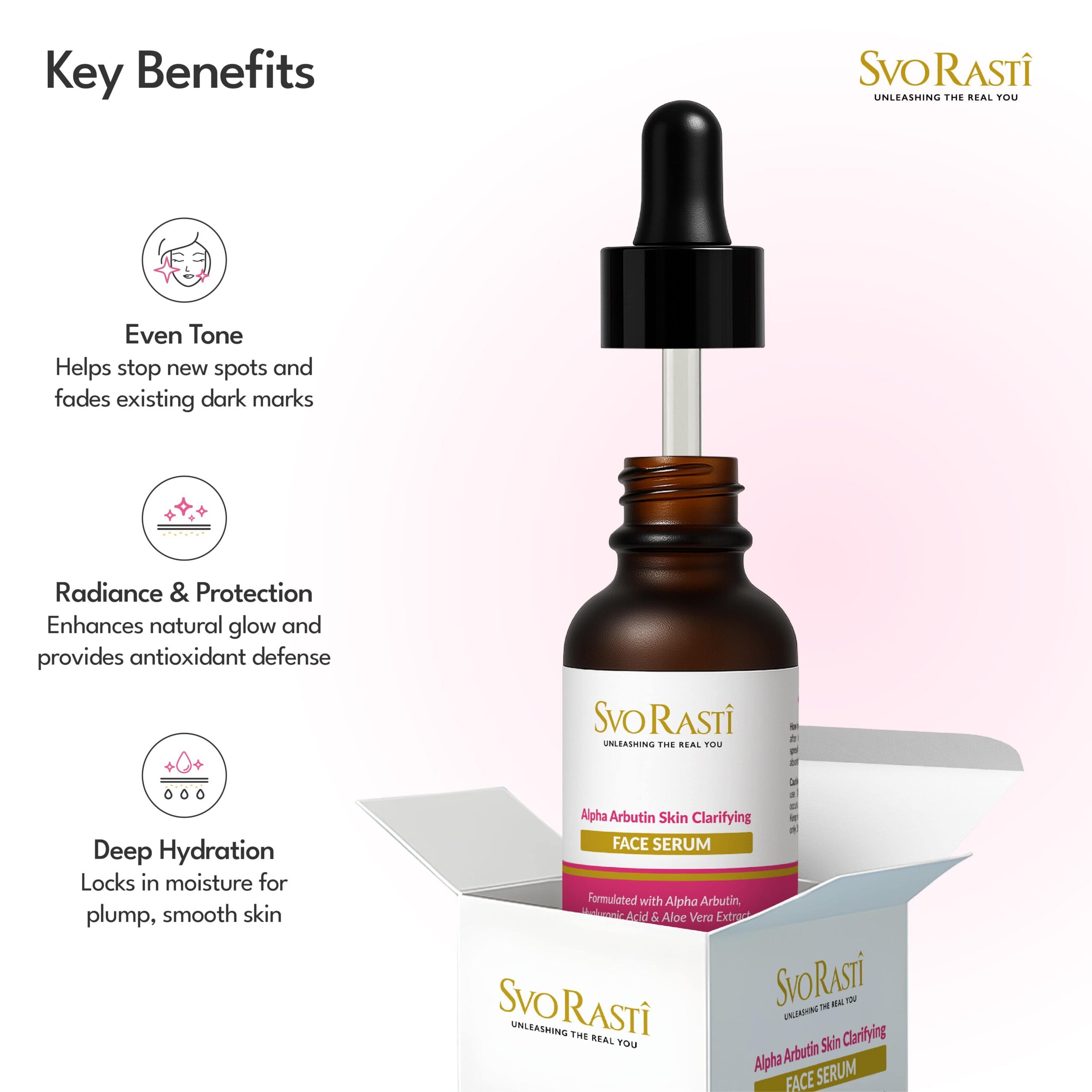 Svorasti Alpha Arbutin Skin Clarifying Serum - SAASCS01 - Image 4