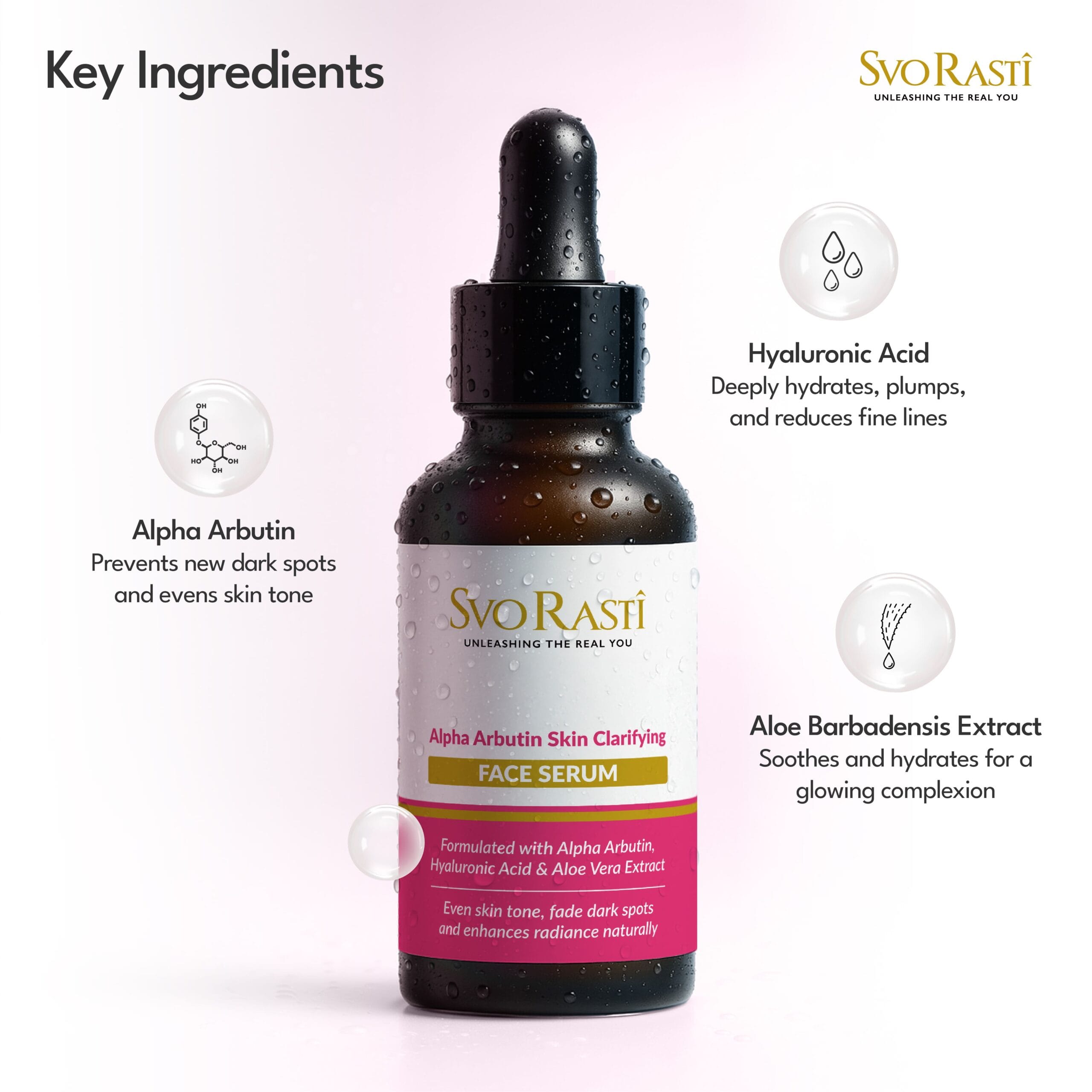Svorasti Alpha Arbutin Skin Clarifying Serum - SAASCS01 - Image 3