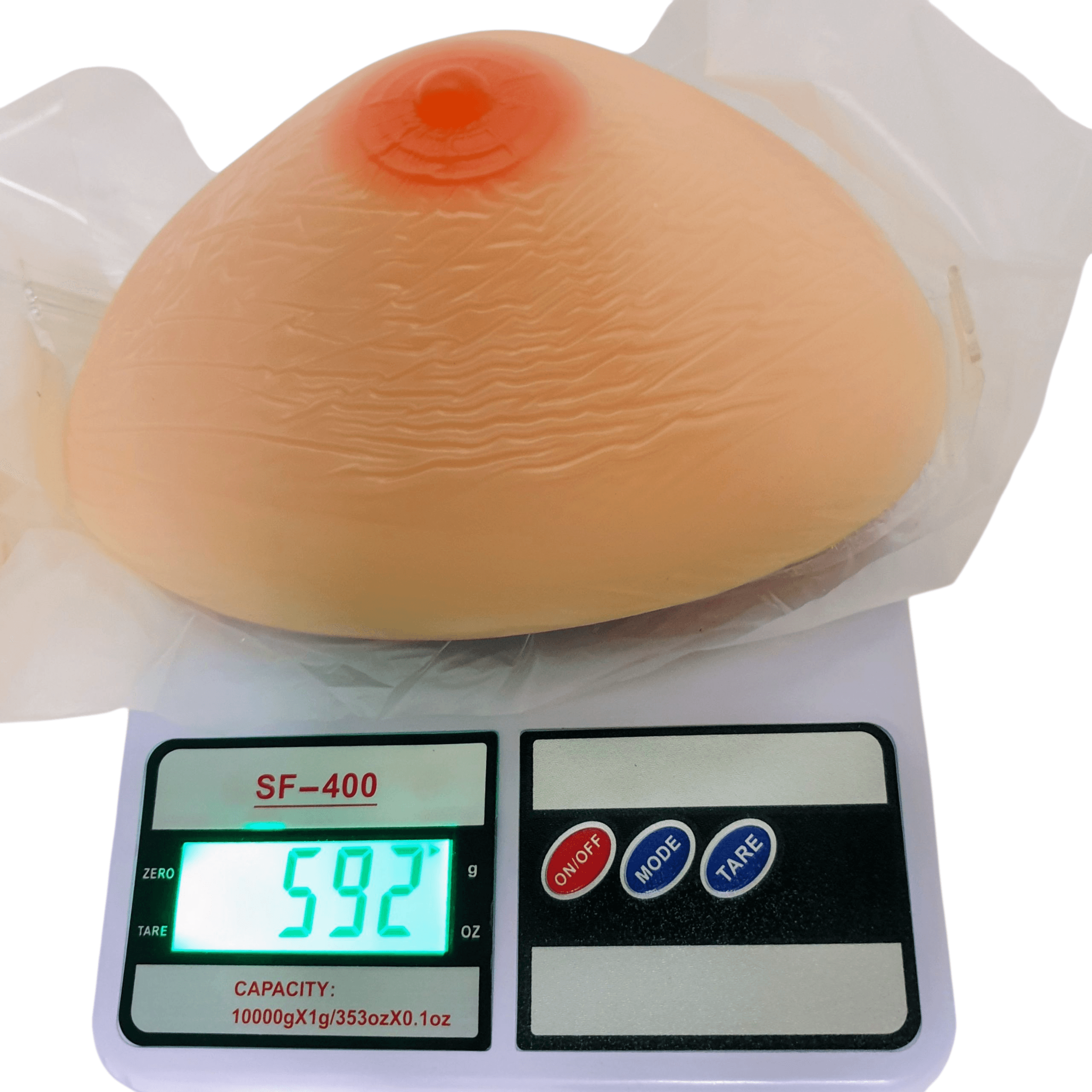 Silicone Prosthesis Breast form with bra - XXL (42B) - 1200 g - 1BFXXLTRWNWB01 - Image 5