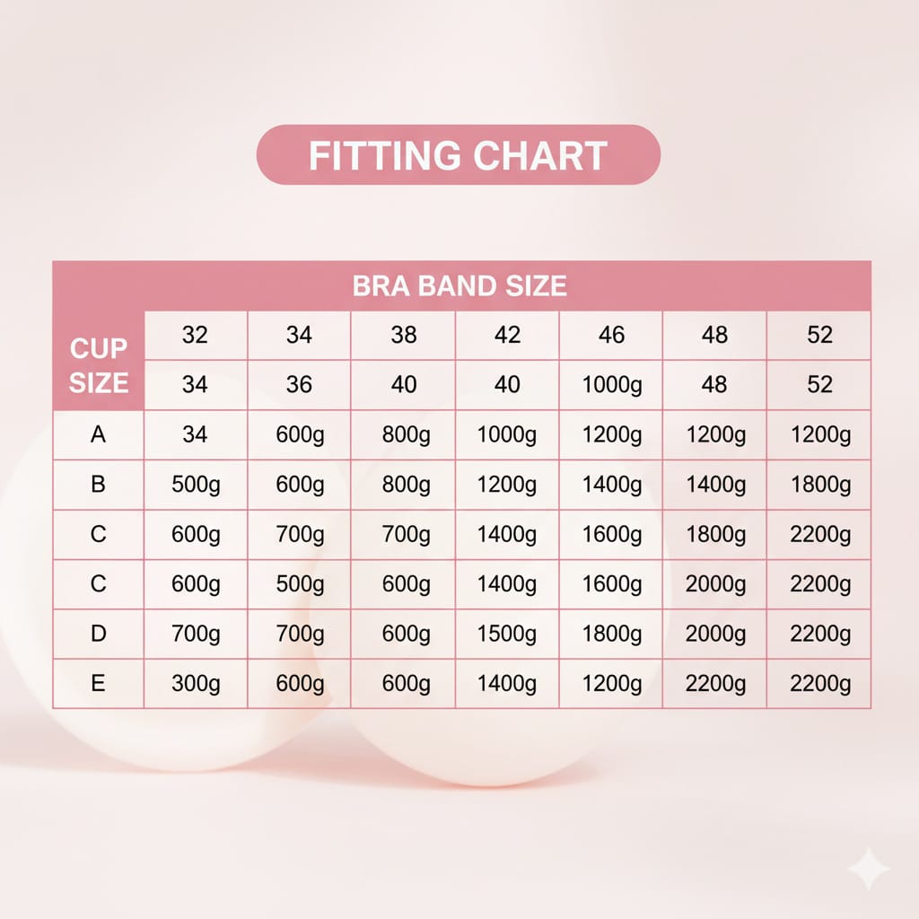Silicone Prosthesis Breast form without bra- Triangular shape - XL (40B) - 1000 g - 1BFXLTRWNNB01 - Image 9