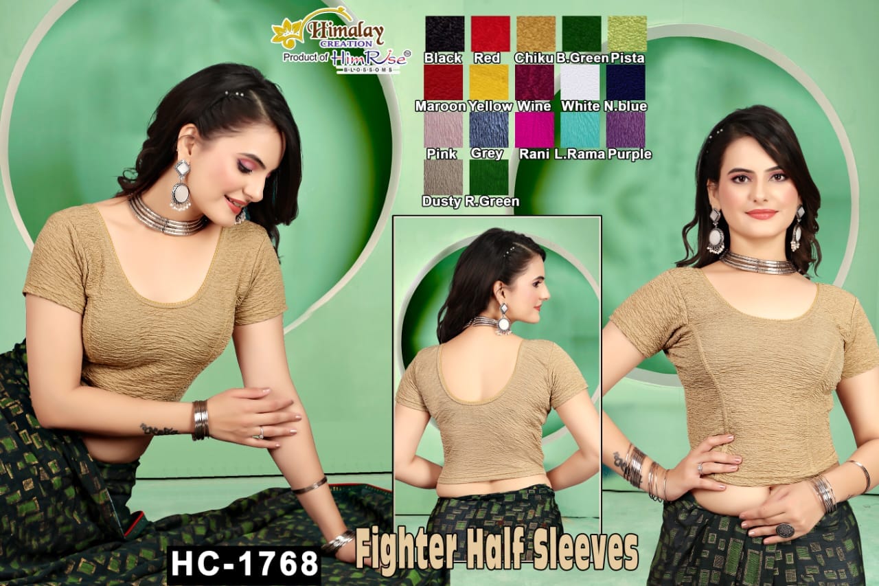 Stretchable blouse - HC-1768-Purple-XXL - Image 3