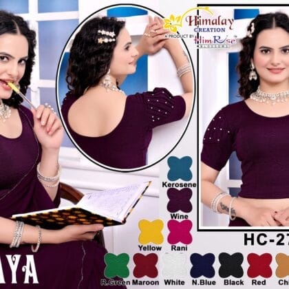 Stretchable blouse - HC-2771-Keroscene-XXL
