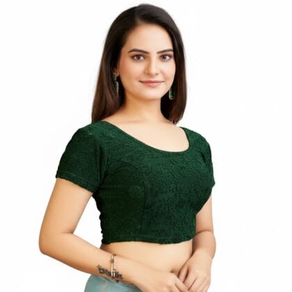 Stretchable blouse - HC-1427-Black-XXL